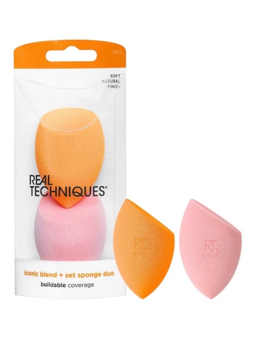 💞 New Real Techniques Iconic Blend & Set Miracle Makeup Sponge Duo